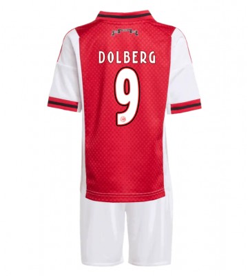 Ajax Kasper Dolberg #9 Hjemmebanetrøje Børn 2025-26 Kortærmet (+ Korte bukser)